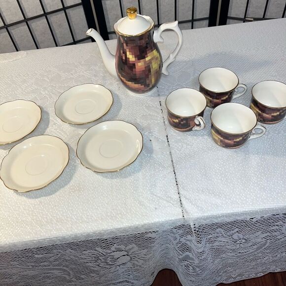 Room Design Concepts By Simon Pithie Pixel Tea Set Serving Set for 4 - Picture 3 of 13